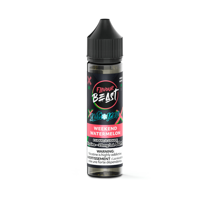 Flavour Beast Juice Nic Salts - Weekend Watermelon Iced (60mL)