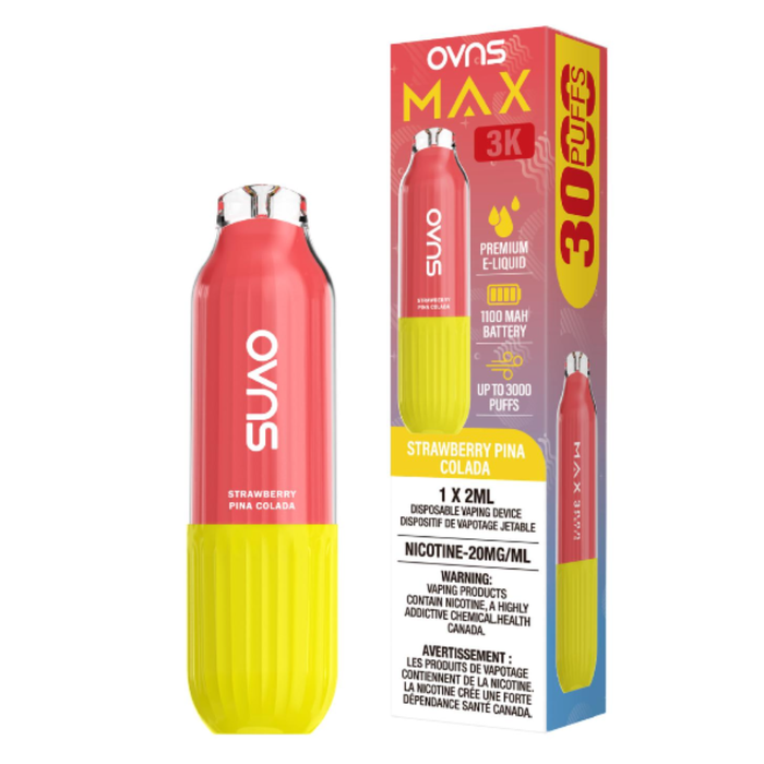 OVNS Max 3k  Strawberry Pina Colada   Disposable vape
