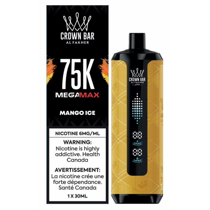 Mango Ice - Al Fakher Crown Bar Mega Max 75K Pro Disposable Vape