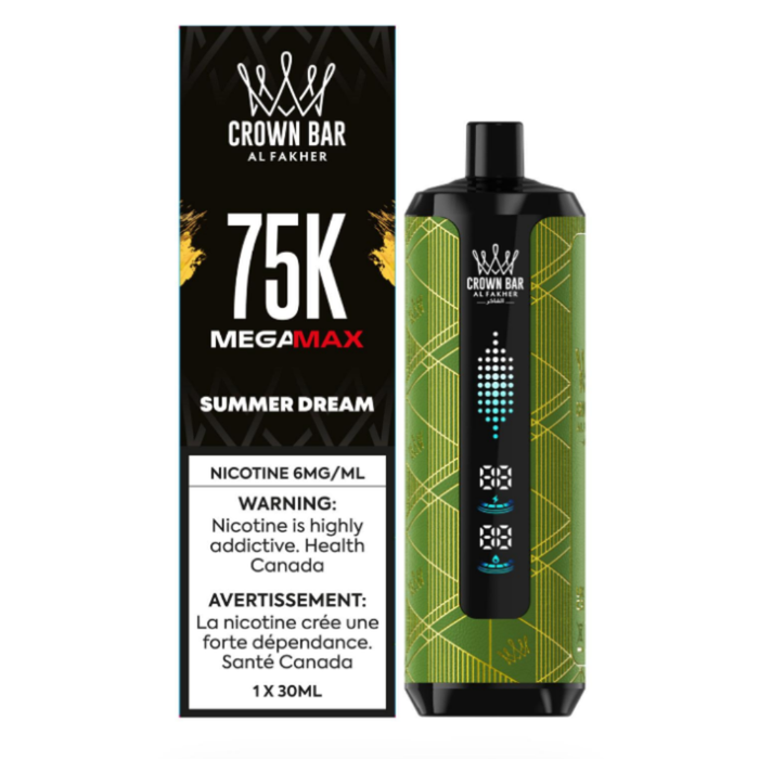 Summer Dream - Al Fakher Crown Bar Mega Max 75k Disposable Vape