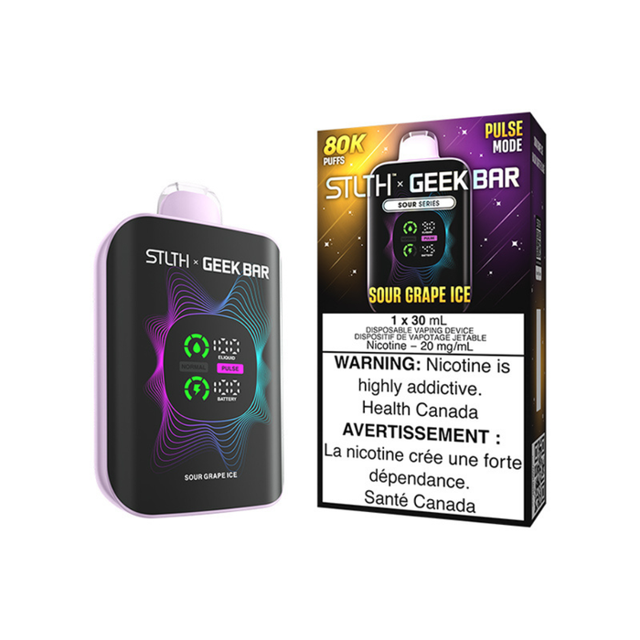 STLTH x Geek Bar 80K  Disposable vape - Sour Grape Ice