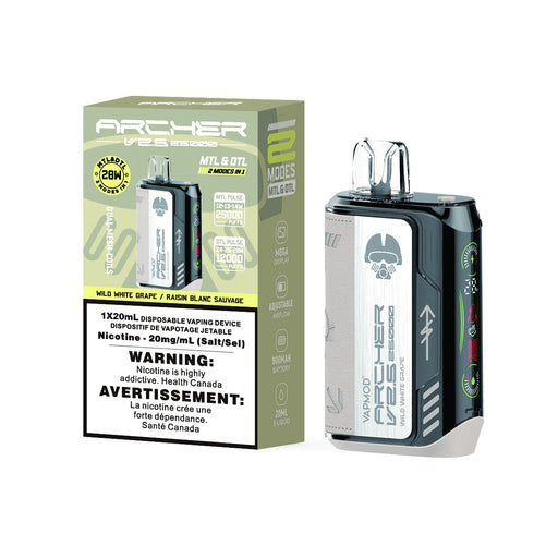 Wild White Grape - VAPMOD Archer V2.5 25k Disposable Vape