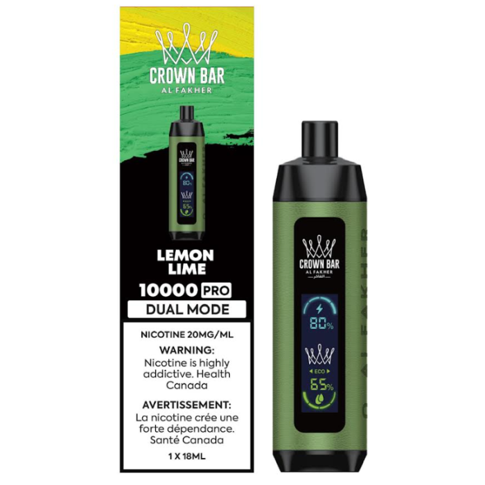 Lemon Mint - Al Fakher Crown Bar 10K Pro Disposable Vape YYZ Vapes Lemon Mint - Al Fakher Crown Bar 10K Pro Disposable Vape YYZ Vapes