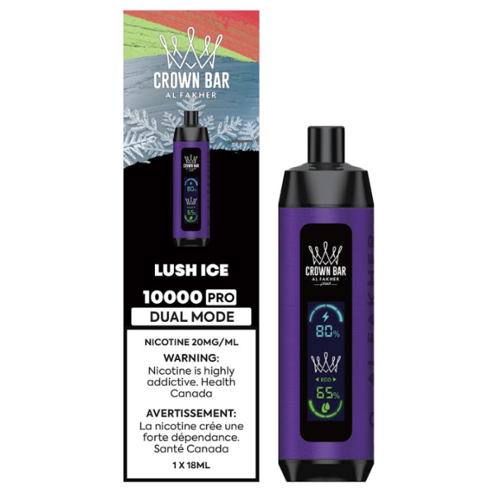 Lush Ice - Al Fakher Crown Bar 10K Pro Disposable Vape