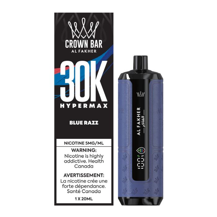 Blue Razz -Al Fakher Crown Bar 30k HyperMax Disposable Vape