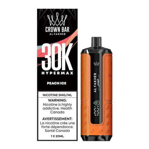 Peach Ice-Al Fakher Crown Bar 30k HyperMax Disposable Vape