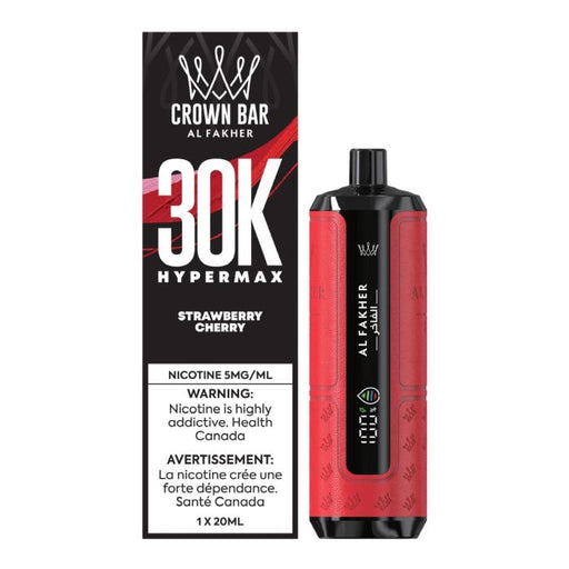 Strawberry Cherry -Al Fakher Crown Bar 30k HyperMax Disposable Vape