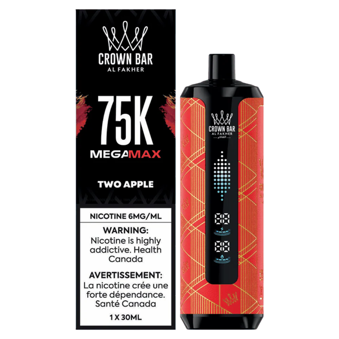 Two Apple - Al Fakher Crown Bar Mega Max 75K Pro Disposable Vape