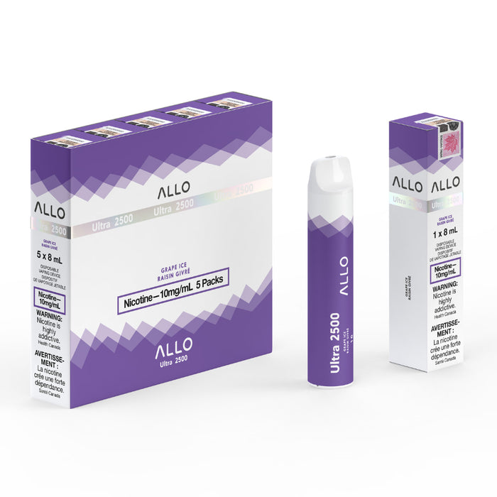 Allo Ultra 2500 - Grape Ice Disposable Vape