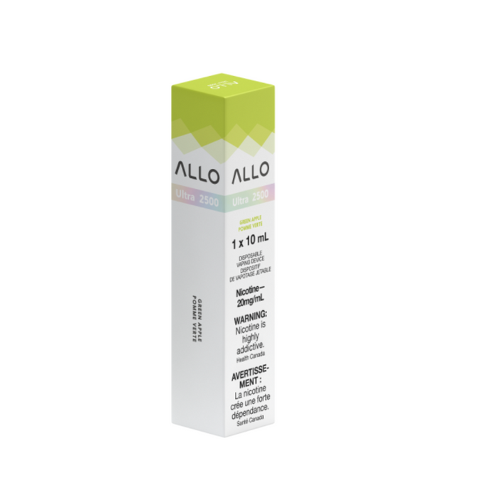 ALLO Ultra 2500 - Green Apple Disposable Vape