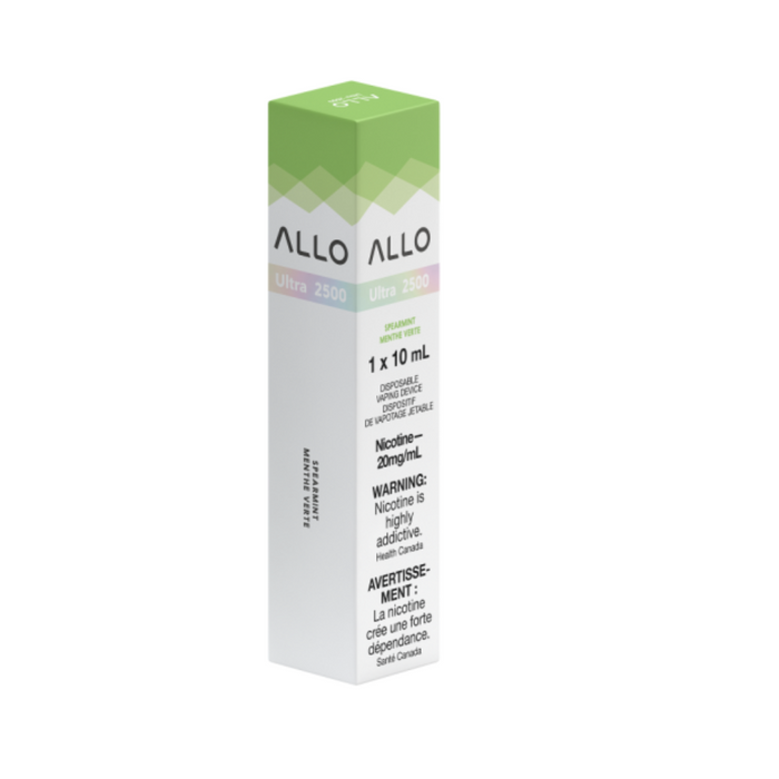 ALLO Ultra 2500 - Spearmint Disposable Vape