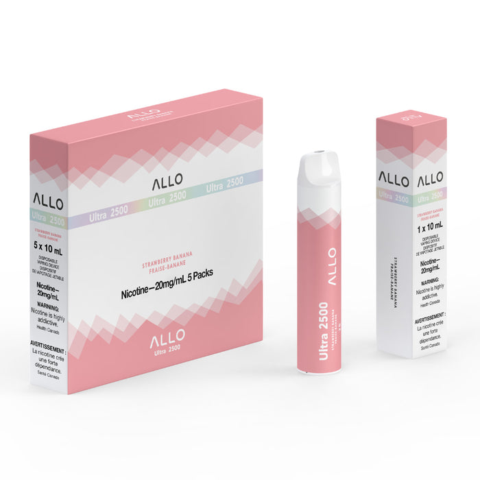 ALLO Ultra 2500 - Strawberry Banana Disposable Vape
