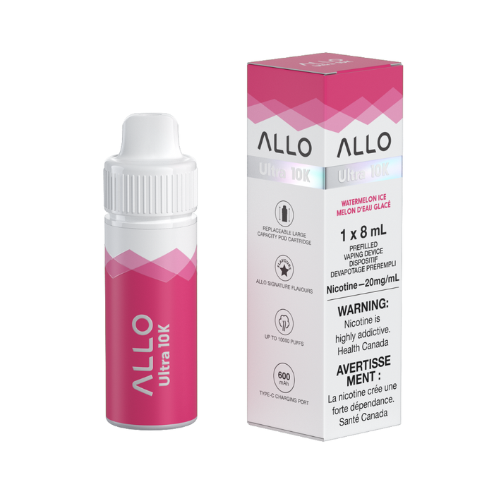 Allo Ultra 10K Puffs Hybrid Devices - Watermelon Ice