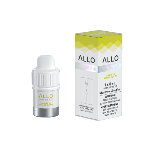 Allo Ultra 10K Puffs Hybrid Devices Pod - Banana Ice