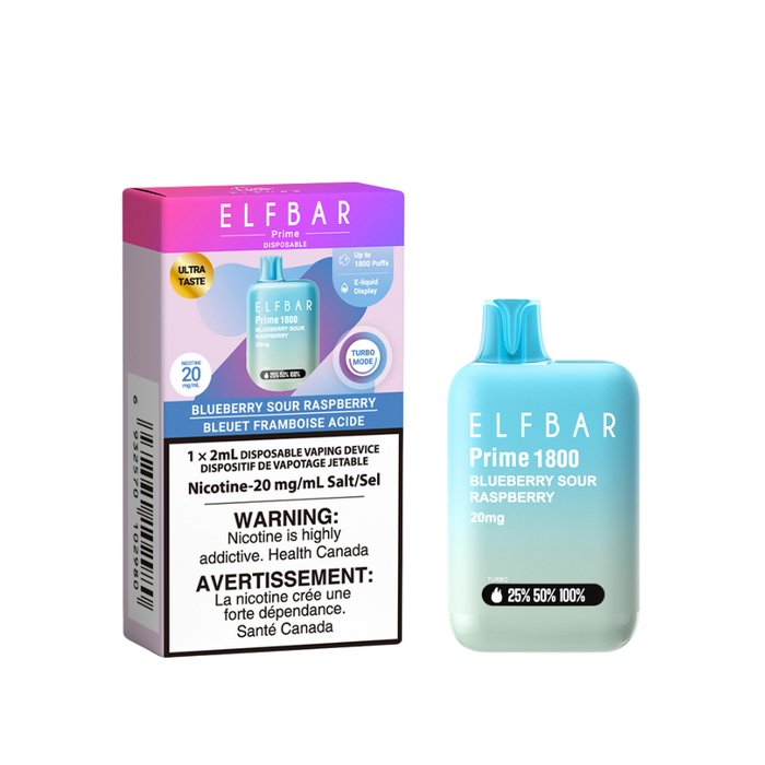 Blueberry Sour Raspberry - Elf Bar Prime 1800 Disposable Vape