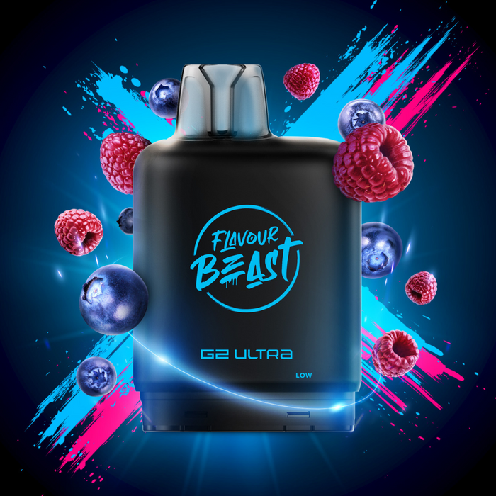 Level X Flavour Beast Boost G2 Ultra Pods - Bomb Blue Razz