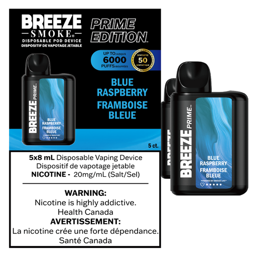 Breeze Smoke Prime 6K - Blue Raspberry