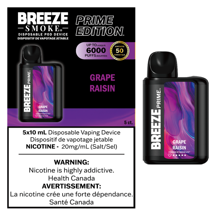 Breeze Smoke Prime 6k- Grape