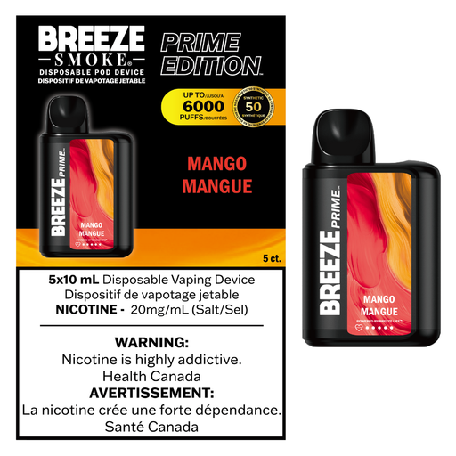 Breeze Smoke Prime 6k- Mango