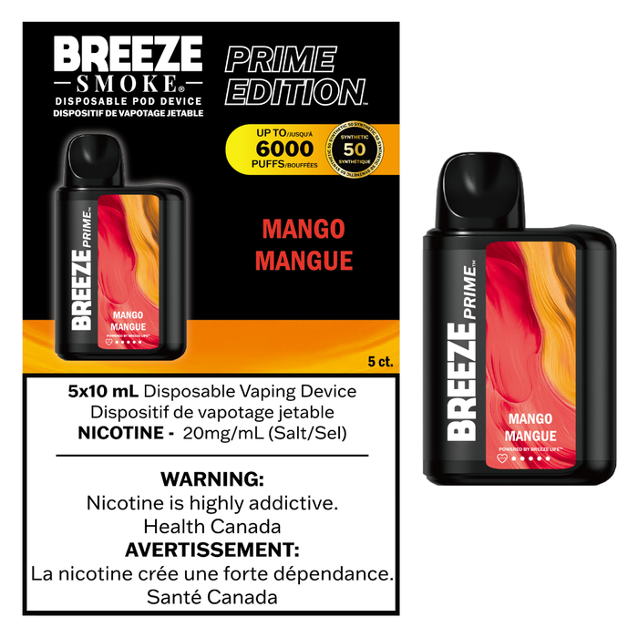 Breeze Smoke Prime 6k- Mango