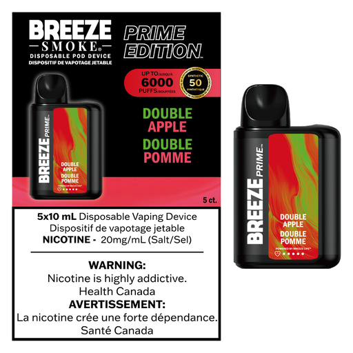 Breeze Smoke  Prime 6k- Double Apple