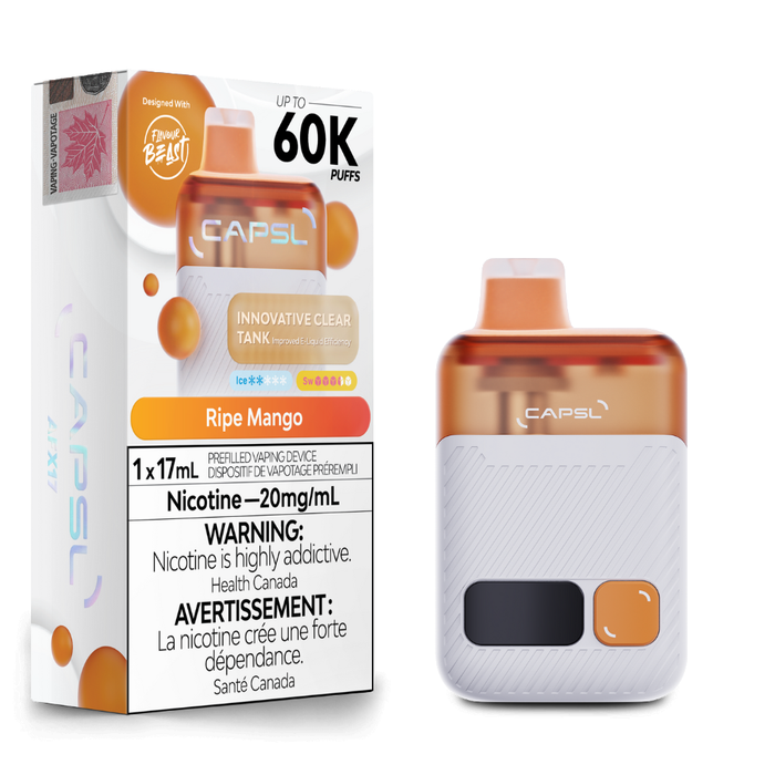 Flavour Beast Capsl 60k Disposable Vape - Ripe Mango