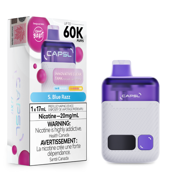 Flavour Beast Capsl 60k Disposable Vape - S. Blue Razz