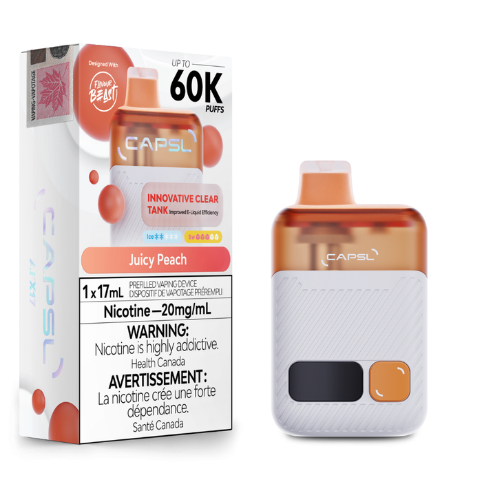 Flavour Beast Capsl 60k Disposable Vape - Juicy Peach