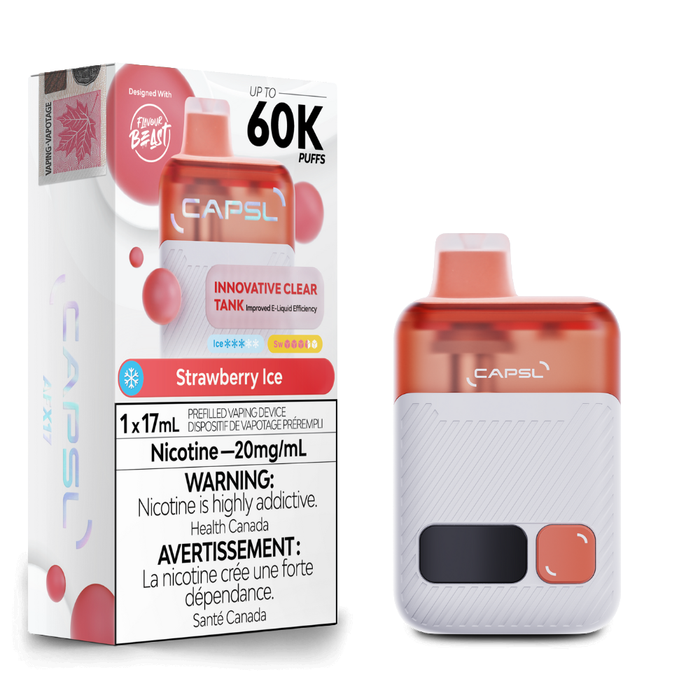 Flavour Beast Capsl 60k Disposable Vape - Strawberry Ice