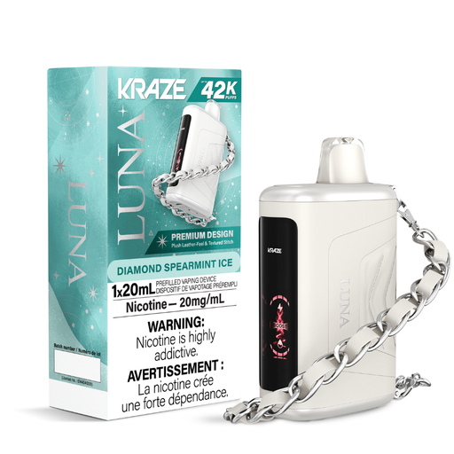 Diamond Spearmint Ice - Kraze Luna Disposable Vape