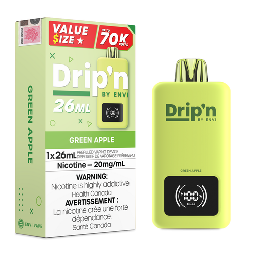 Green Apple- Drip'n 70k Disposable Vape