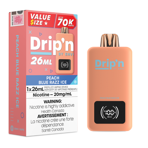 Peach Blue Razz Ice- Drip'n 70k Disposable Vape