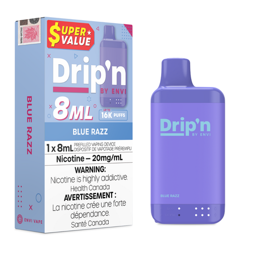 Blue Razz- Drip'n 16k Disposable Vape