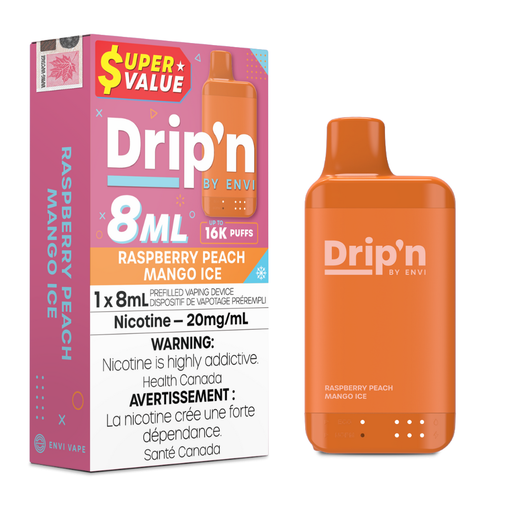 Raspberry Peach Mango Ice- Drip'n 16k Disposable Vape