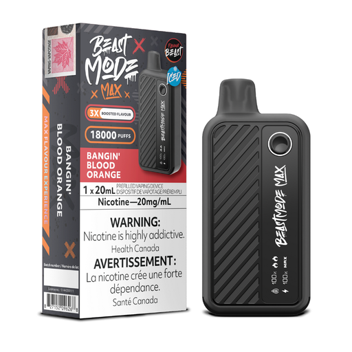 Flavour Beast Beast Mode Max  Disposable Vape -Bangin' Blood Orange