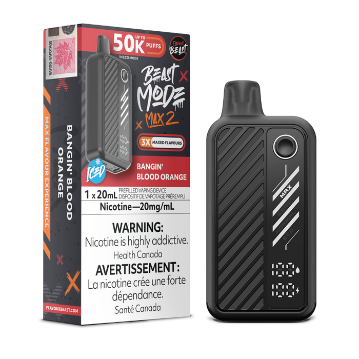 Flavour Beast Beast Mode Max 2 Disposable Vape - Bangin' Blood Orange