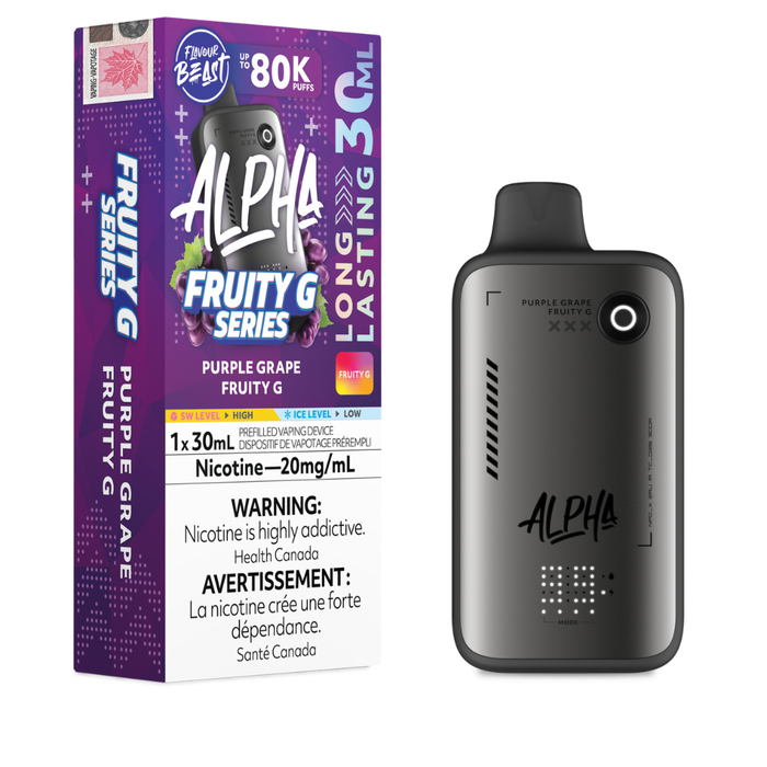 Flavour Beast Alpha Disposable - Purple Grape Fruity G