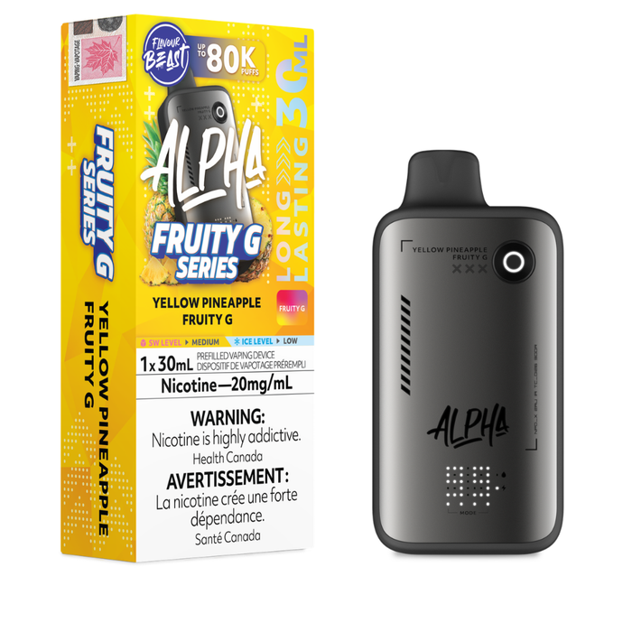 Flavour Beast Alpha Disposable - Yellow Pineapple Fruity G