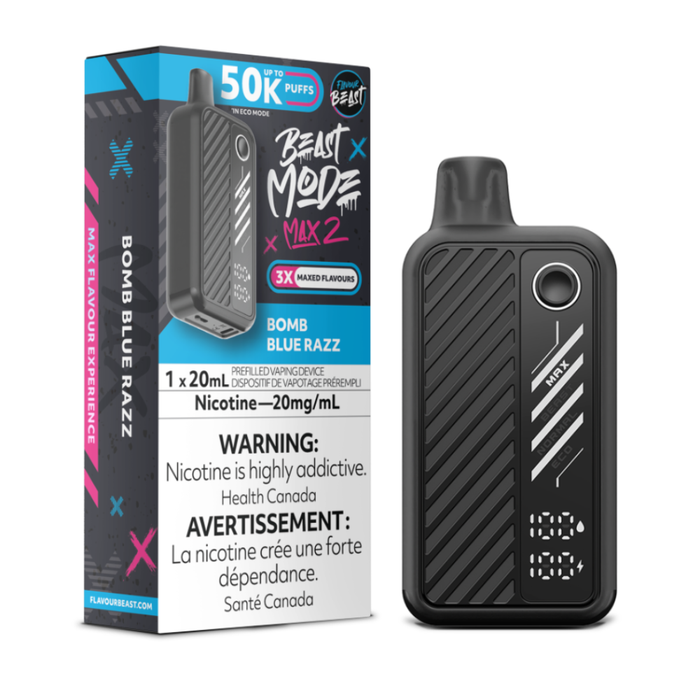 Flavour Beast Beast Mode Max 2 Disposable Vape - Bomb Blue Razz