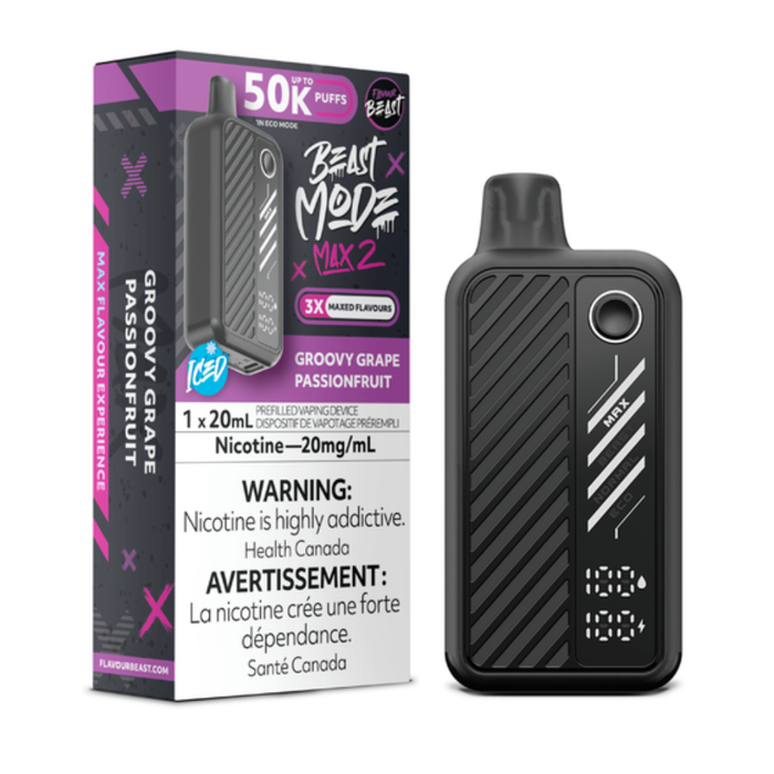 Flavour Beast Beast Mode Max 2 Disposable Vape - Groovy Grape Passionfruit