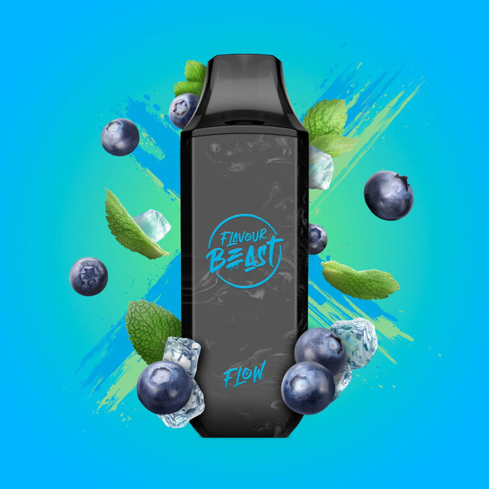 Flavour Beast Flow Disposable Vape - Blessed Blueberry Mint Iced
