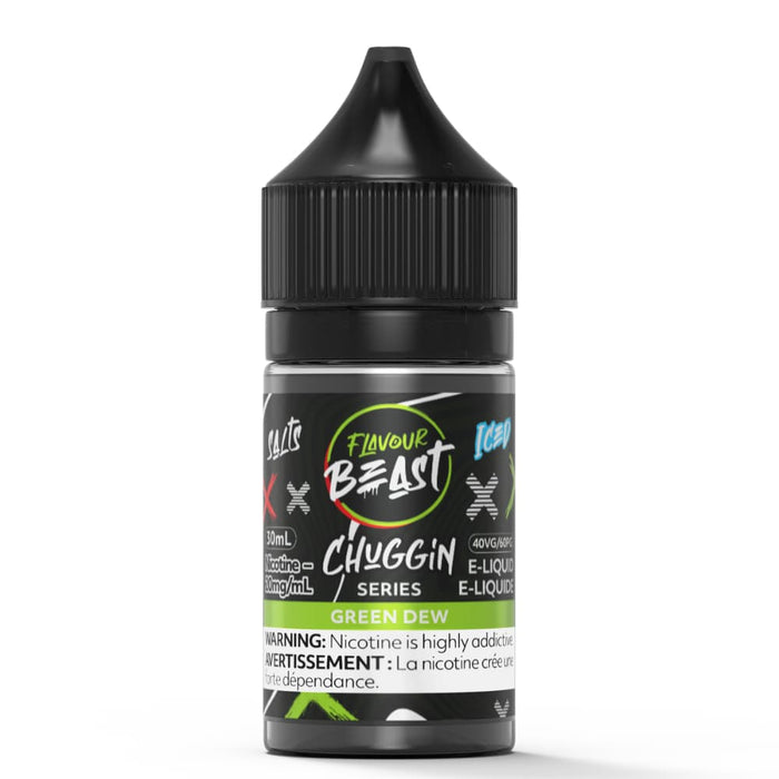 Flavour Beast Juice Nic Salts - Chuggin Green Dew (30mL)