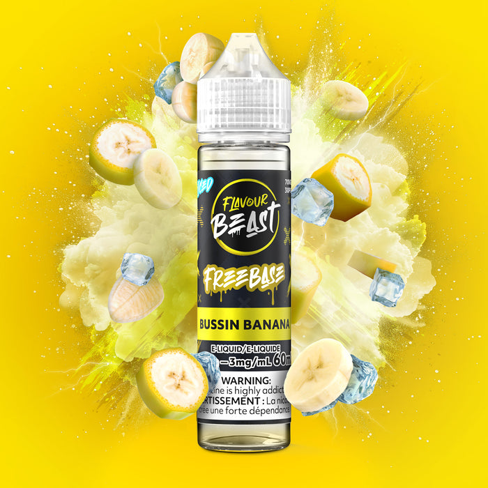 Flavour Beast E-Liquid Freebase - Bussin Banana Iced (60ml)