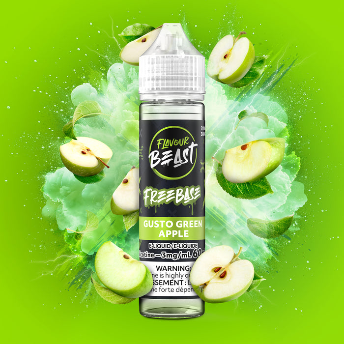Flavour Beast E-Liquid Freebase - Gusto Green Apple (60ml)