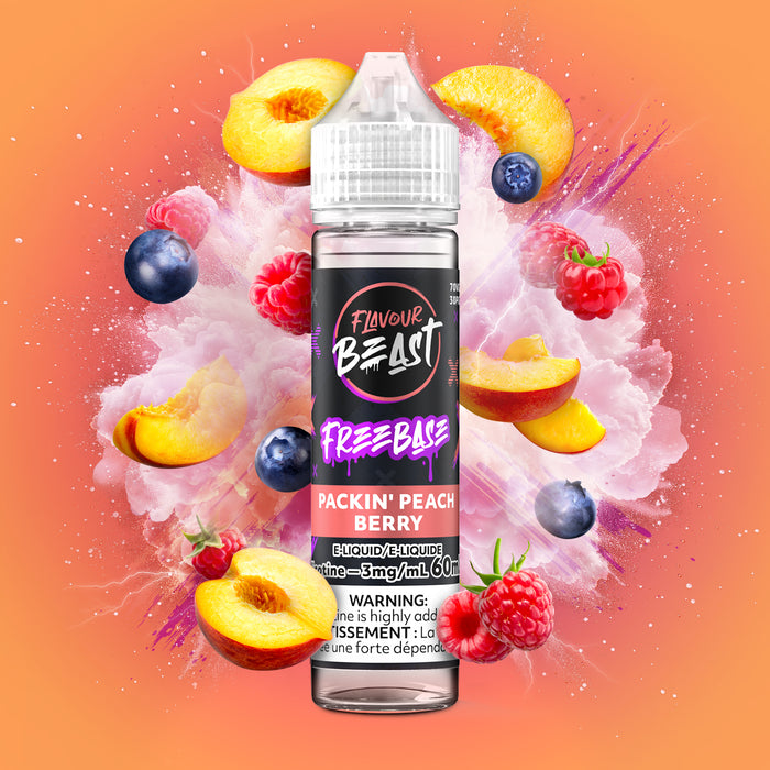 Flavour Beast E-Liquid Freebase - Packin' Peach Berry (60ml)