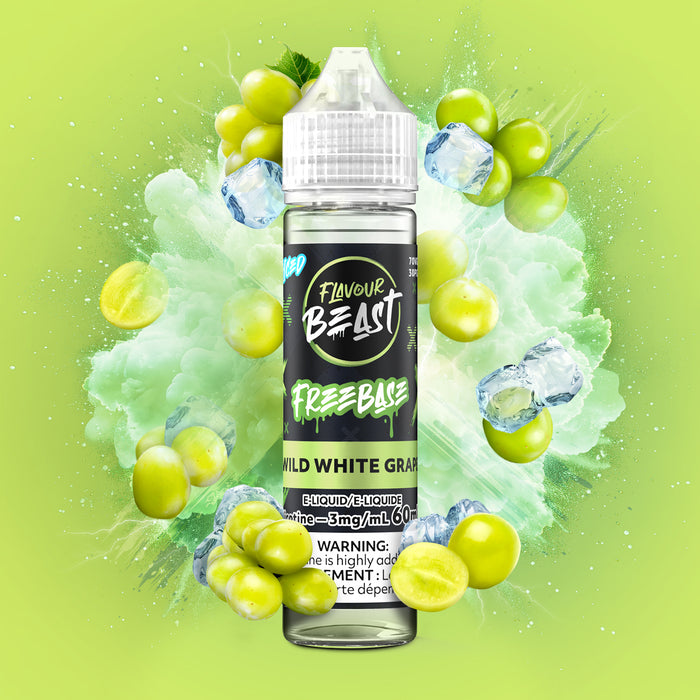 Flavour Beast E-Liquid Freebase - Wild White Grape Iced (60ml)