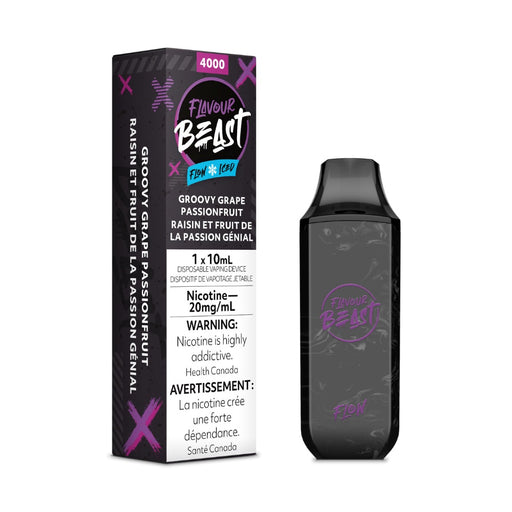 Flavour Beast Flow Disposable Vape - Groovy Grape Passionfruit Iced
