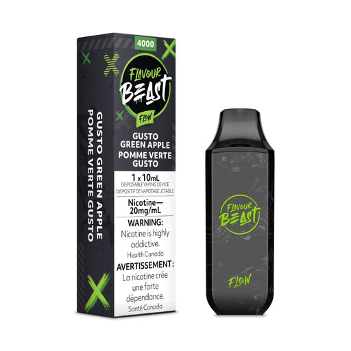 Flavour Beast Flow Disposable Vape - Gusto Green Apple