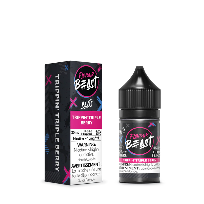Flavour Beast ICE Salt Nic Vape Juice - Trippin Triple Berry (30ml)