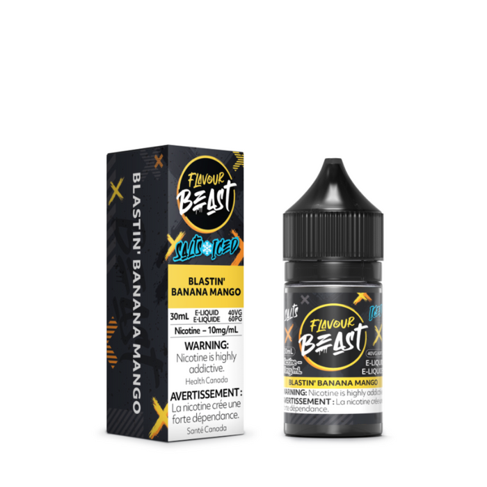 Flavour Beast Juice Nic Salts - Blastin Banana Mango Iced (30mL)